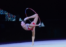 Bakıda bədii gimnastika üzrə Dünya Kuboku yarışlarının sonuncu günü. Azərbaycan, Bakı, 24 iyul 2016